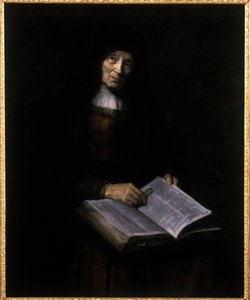 Anciana con libro de Nicolaes Maes